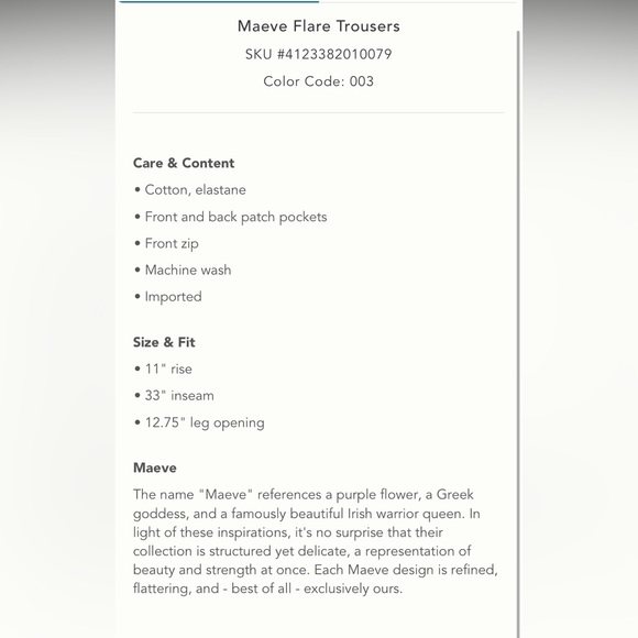 Anthropologie Maeve Flare Trousers - Picture 6 of 10